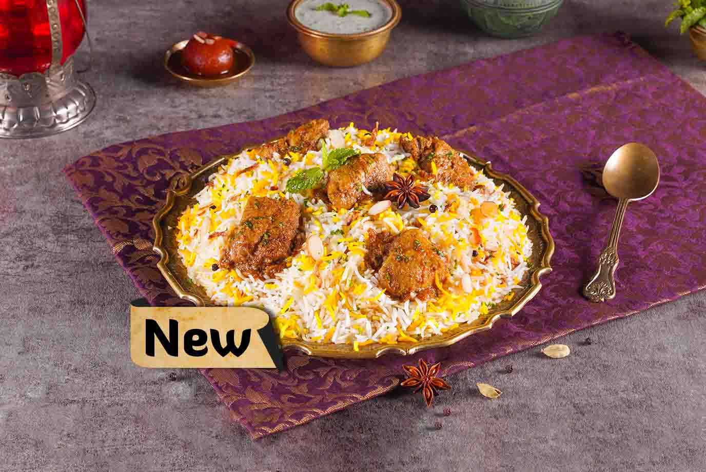 Order Nawabi Murgh Biryani Lucknowi Chicken Biryani Serves 1 From