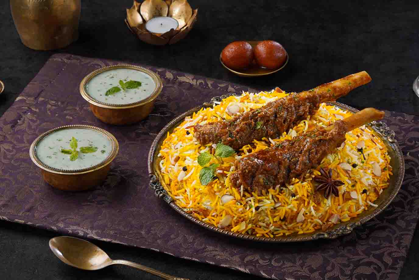 Order Bemisaal Nalli Gosht Biryani Lamb Shank Biryani Serves 2 3 online