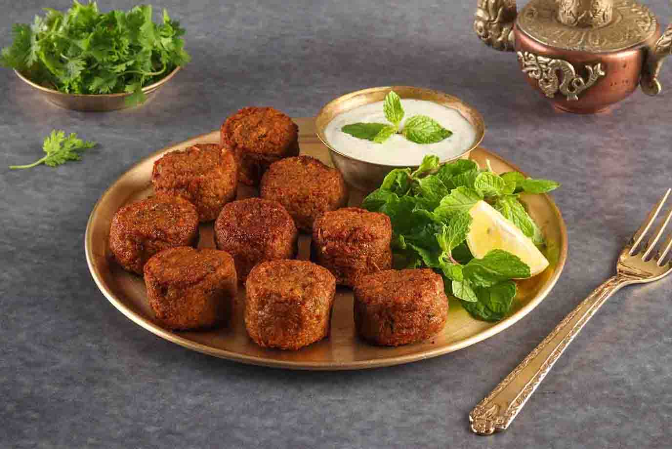 Order Murgh Kefta Chicken Meatball Kebab 9 Pcs from Behrouz Biryani on
